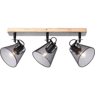 Afbeelding van Brilliant 40130/76 3 Spots Plafondlamp Metaal/Hout