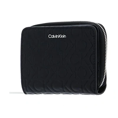 Afbeelding van Calvin Klein MUST Wallet Emboss Portemonnee, Dames, Maat: One Size, Black