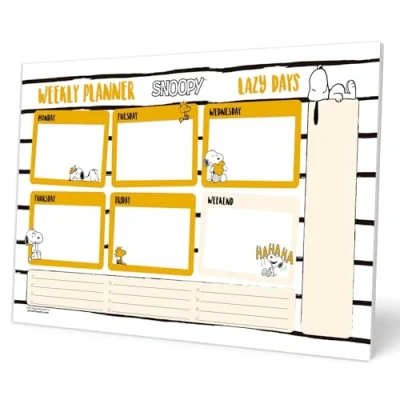 Afbeelding van Grupo Erik A4 Weekplanner Snoopy Lazy Days Bureauplanner met 54 afscheurbare vellen Tafelkalender