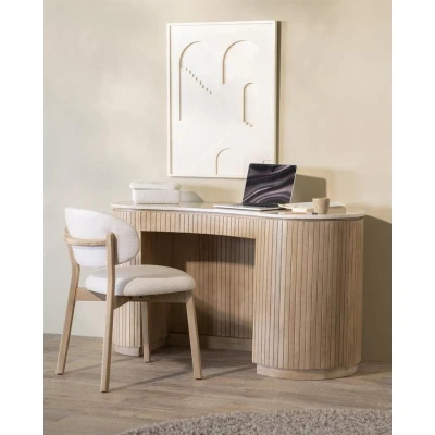 Afbeelding van Eleonora Eetkamerstoel Mikky Naturel Beige Moon