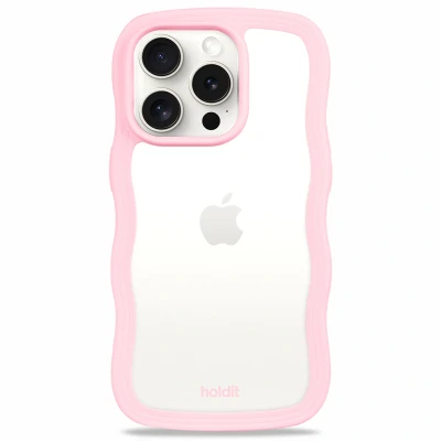 Afbeelding van Apple iPhone 15 Pro Max Hoesje Gerecycled kunststof Holdit Hardcase/Backcover Roze Telefoonhoesje