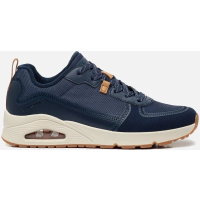 Afbeelding van Skechers Uno Layover Sneakers blauw Textiel Heren Maat 47