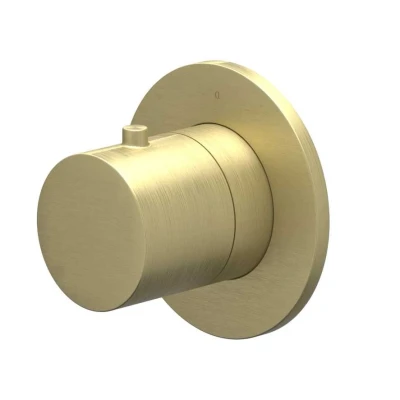Afbeelding van IVY Bond afbouwdeel inbouw stopkraan symmetry Geborsteld Mat Goud PVD