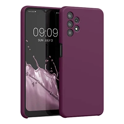 Afbeelding van kwmobile telefoonhoesje geschikt voor Samsung Galaxy A32 5G Hoesje met siliconen coating Smartphone case in bordeaux violet