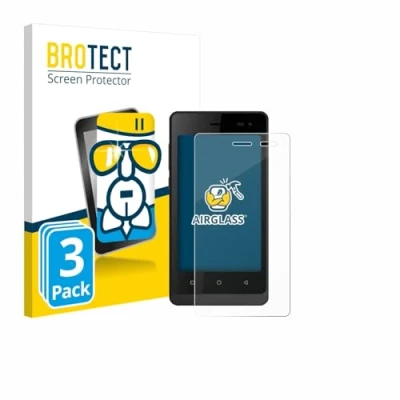 Afbeelding van BROTECT Screenprotector voor Logicom Wave 2 Folie Beschermfolie Beschermglas transparant (3 Stuks)