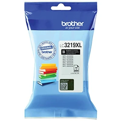 Afbeelding van Brother inktcartridge, 3.000 pagina&quot;;s, OEM LC 3219BK, zwart 5 stuks