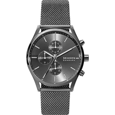 Afbeelding van Skagen SKW6608 Holst Chrono horloge Horloges Grijs