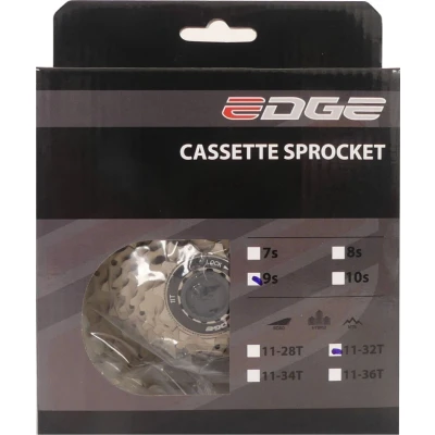 Afbeelding van Edge Cassette 9 speed CS M5009 11 32T zilver