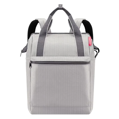 Afbeelding van Reisenthel Allrounder Rugzak, Heren, Maat: One Size, Herringbone grey