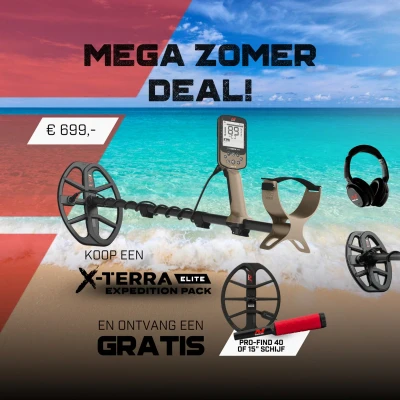 Afbeelding van Minelab X TERRA ELITE EXPEDITION PACK. Metaaldetector specialist.