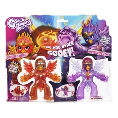 Afbeelding van Goozonians Twin Pack, rekbaar, squishy kleurrijk speelgoed voor meisjes, ontdek verborgen bedels, verzamelbare actiefiguren, verjaardagscadeau meisjes vanaf 4 jaar
