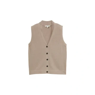Afbeelding van TOM TAILOR Dames trui cardigan, 38330 Soft Taupe Melange, M