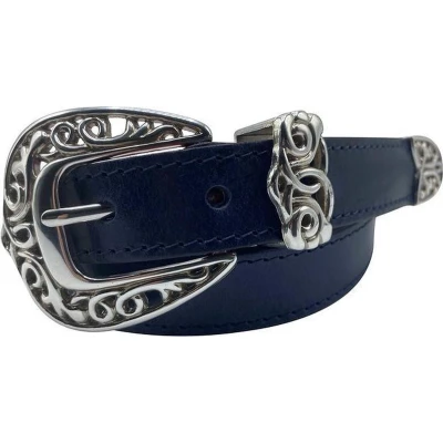 Afbeelding van Primavera Navy Dames riem Broekriem riemen heren Designer luxe