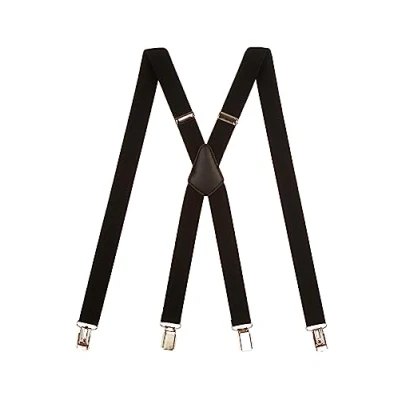 Afbeelding van Olata Unisex Dunne bretels X Vorm Met Bretel Clips van metaal 2,5 cm. Zwart