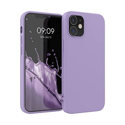 Afbeelding van kwmobile telefoonhoesje compatibel met Apple iPhone 12 / Pro hoesje Zachte case voor smartphone Back cover in violet lila