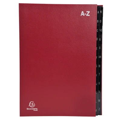 Afbeelding van Sorteermap Ordonator A Z 24vak rood per 8