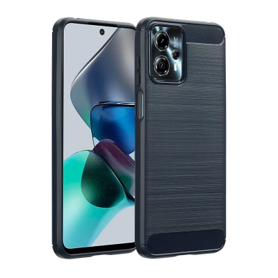 Afbeelding van Motorola Moto G23 Hoesje Siliconen en TPU (zacht) imoshion Softcase/Backcover Donkerblauw Telefoonhoesje