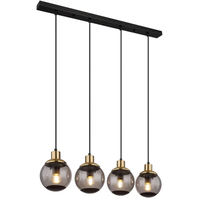 Afbeelding van Globo hanglamp Potter zwart metaal 15860 4H