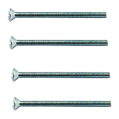 Afbeelding van Merriway BH03664 (20 stuks) M3,5 x 50 mm (2 inch) heldere verzinkte elektrische contactdoos schakelaar schroef pak van 20 stuks