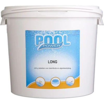 Afbeelding van Chloortabletten Long 200 g Pool Power 5 kg