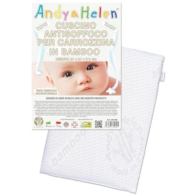 Afbeelding van ANDY &amp; HELEN Kussen voor babybed/kinderwagen, met bekleding van bamboe