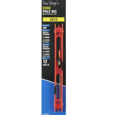Afbeelding van Preston Des Shipp&#039;s Edge Pole Rig 3m Maat : 4x14 Line 0.19mm Hook 0.17mm Haak XSH B 12