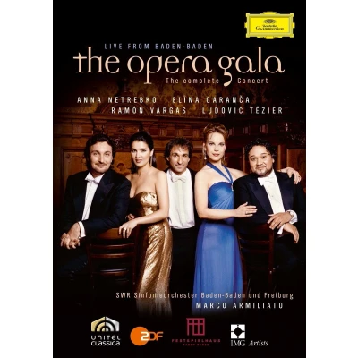 Afbeelding van Anna Netrebko, Elina Garanca, Ramón Vargas The Opera Gala Live From Baden (DVD)