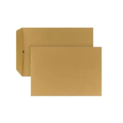 Afbeelding van POSTHORN Verzendtassen B5 (500 stuks), zelfklevende verzendzakken zonder venster, bruine voor dagelijkse correspondentie, zakelijke post enz., 250 x 176 mm, 90 g/m²