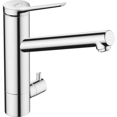 Afbeelding van hansgrohe zesis m33 a ngreeps keukenmengkraan 200 stopkraan voor vaatwasser coolst chroom 74807000