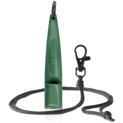 Afbeelding van ACME Hondenfluitje nr. 211,5 (update 2023) met gratis pijpenband in mat zwart, alfa, ideaal voor terugroepen, groot bereik, frequentiegestandaardiseerd, Forest Green
