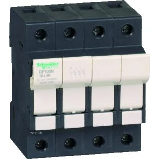Afbeelding van SCHNEIDER ELECTRIC TESYS ZEKERINGHOUDER 3M+N 32A ZEKERINGMAAT: 10X38MM