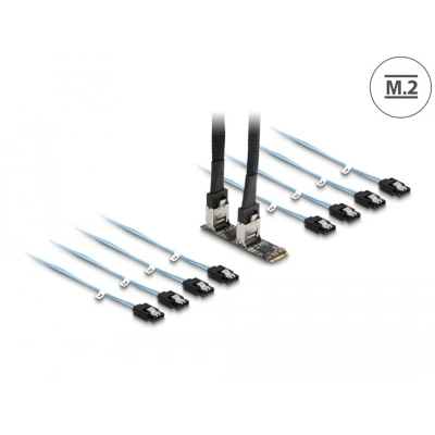 Afbeelding van Delock Konverter M.2 2280 Key B+M Stecker zu 8 x SATA HQ products