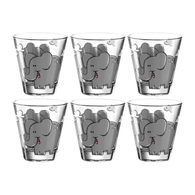 Afbeelding van Kinderbeker Leonardo Bambini Olifant 215ml (6 Delig)