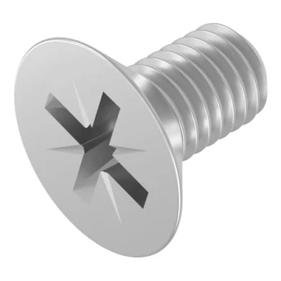 Afbeelding van SECCARO Verzonken schroef M5 x 10 mm, roestvrij staal V2A VA A2, DIN 965, kruiskop/PZ, volledige schroefdraad, 20 stuks