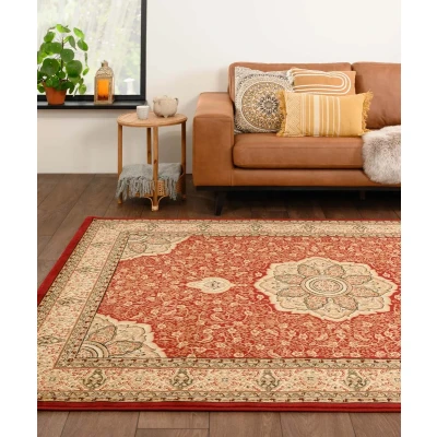 Afbeelding van Perzisch Tapijt Mirage Majesty Rood/beige 160x230 Cm