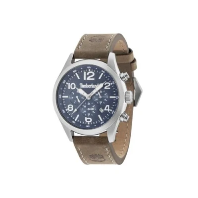 Afbeelding van Timberland Heren multiwijzerplaat kwarts horloge met lederen armband 15249JS/03