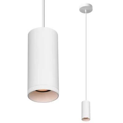 Afbeelding van Artdelight Milano Hanglamp Ø 6,5 X 150 Cm Wit
