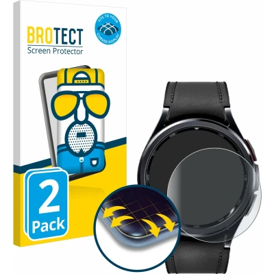 Afbeelding van BROTECT Screenprotector voor Samsung Galaxy Watch 6 Classic (43 mm) Folie Beschermfolie matte volledig dekking (2 Stuks)