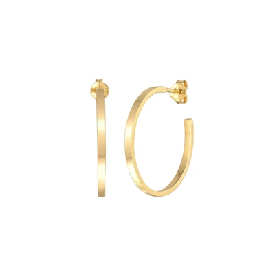 Afbeelding van Elli Hoops Basic Oorbellen goldcoloured, Dames, Maat: One Size, Gold coloured