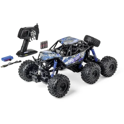 Afbeelding van Carson 500404288 1:10 Sea Crawler 6x6 100% RTR blauw RC auto als amfibievoertuig, RTR, voor land en water, robuust waterbestendig, met 2,4G afstandsbediening