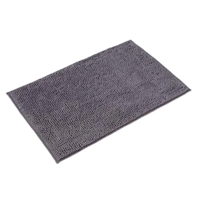 Afbeelding van Badmat Grijs Badkamer Tapijt kan gecombineerd worden tot een set Antislip &amp; Maschinewasbaar Toiletmat 70 x 120 cm
