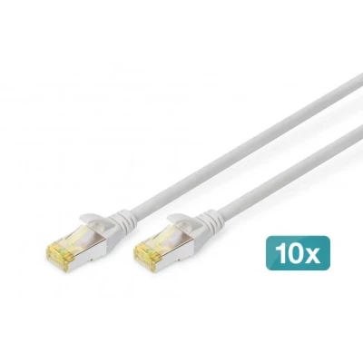 Afbeelding van Digitus DK 1644 A 0025 10 RJ45 Netwerkkabel, patchkabel CAT 6A S/FTP 0.25 m Grijs 1 stuk(s)