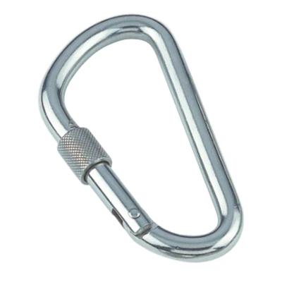 Afbeelding van RVS Karabijnhaak met borgmoer 10 x 115 mm 316