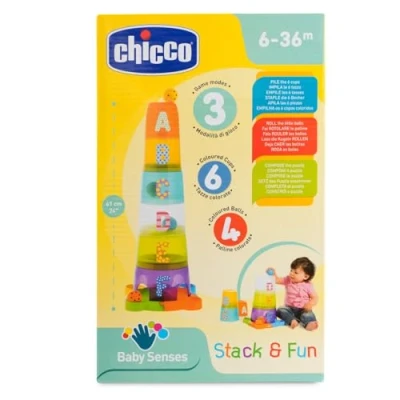 Afbeelding van Chicco Stack &amp; Roll 2 in 1 Stapelbekers 09308