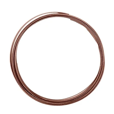 Afbeelding van Vaessen Creative Aluminium platte draad 10x1mm 2,5m chocolade,