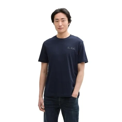 Afbeelding van TOM Tailor Tshirt basic, Heren, Maat: Small, Sky captain blue