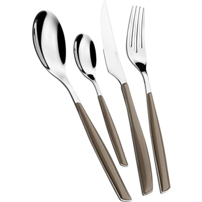 Afbeelding van Bugatti GLTA 021G50 Glamour tafelservies, SAN/staal, 22 x 8 30 cm, 24 delig