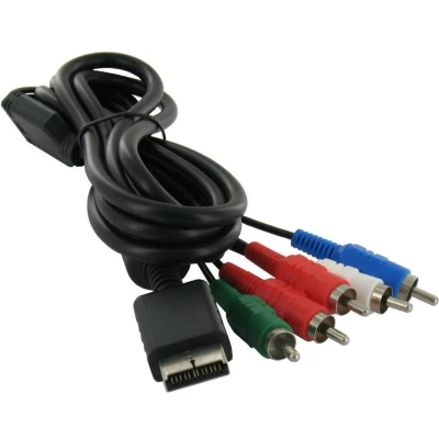 Afbeelding van Component AV kabel voor Sony PlayStation 2 en 3 / zwart 1,8 meter