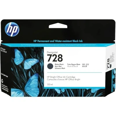 Afbeelding van HP 3WX25A (728) Inktcartridge Mat zwart Hoge capaciteit