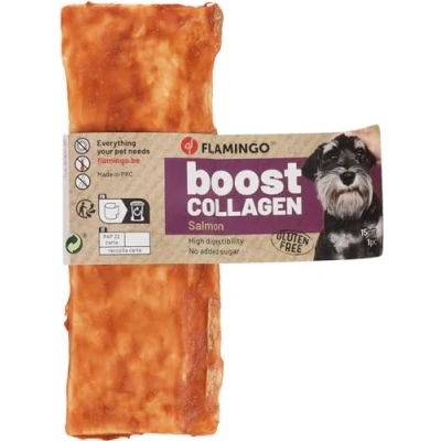 Afbeelding van Flamingo Snack Boost Strips met zalm &amp; collageen per stuk Title